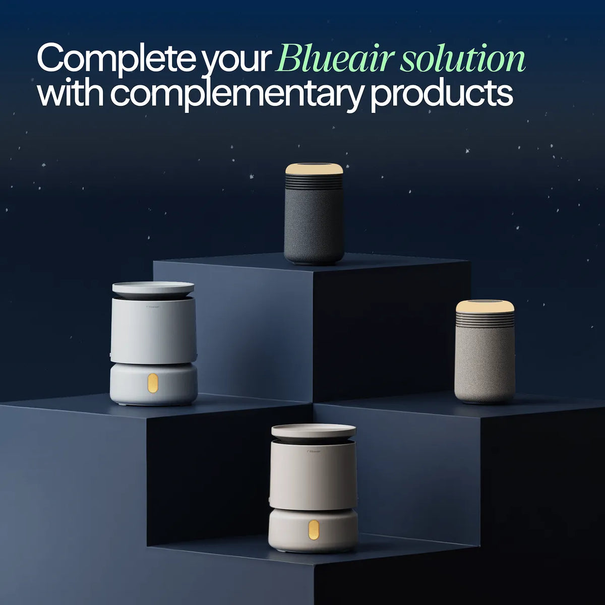 Blueair Mini Restful™ Luftreiniger mit integrierten Lichtwecker